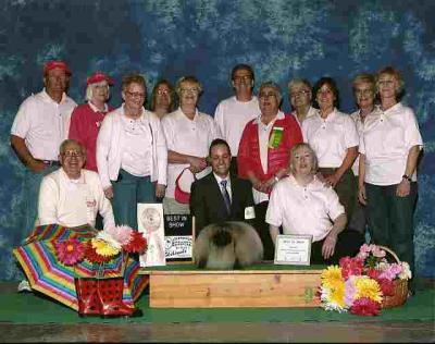 Purebreds In The Pink "Best In Show" Winner for 2012 with some of the members of CIKC.